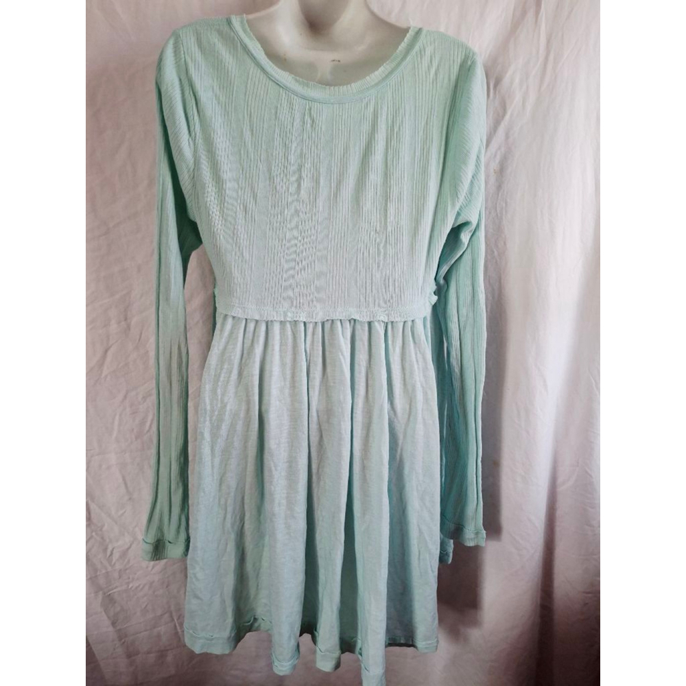 True craft mint Long Sleeve Tee Y2K sz large clean girl fairycore pastels - Picture 3 of 4